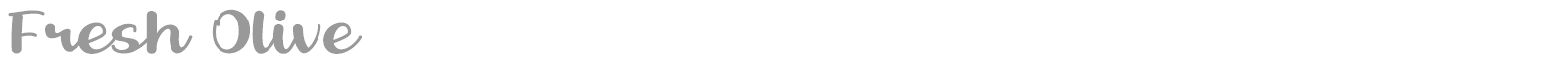 Fresh Olive font preview